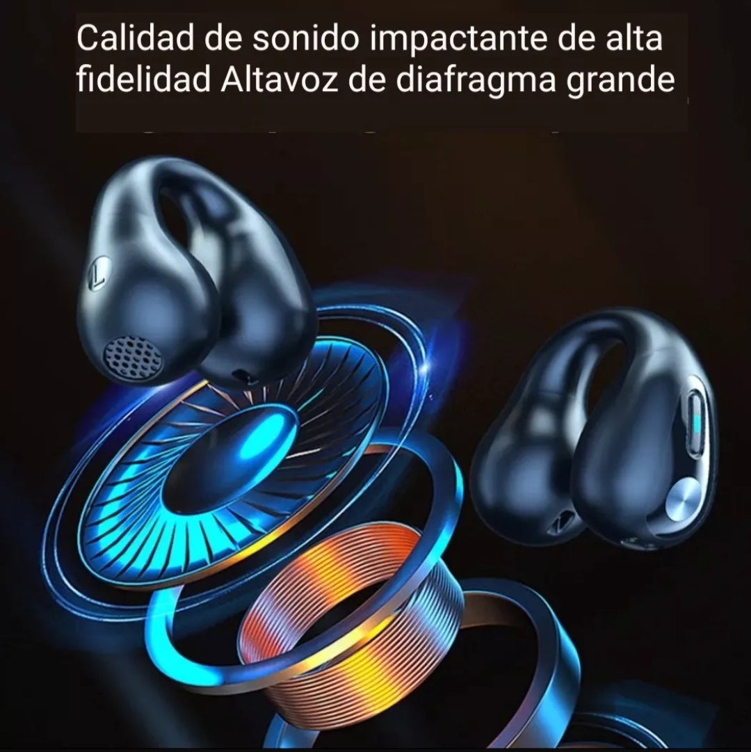 AURICULARES DE CONDUCCIOÓN ÓSSEA BLUETOOTH BRANCO
